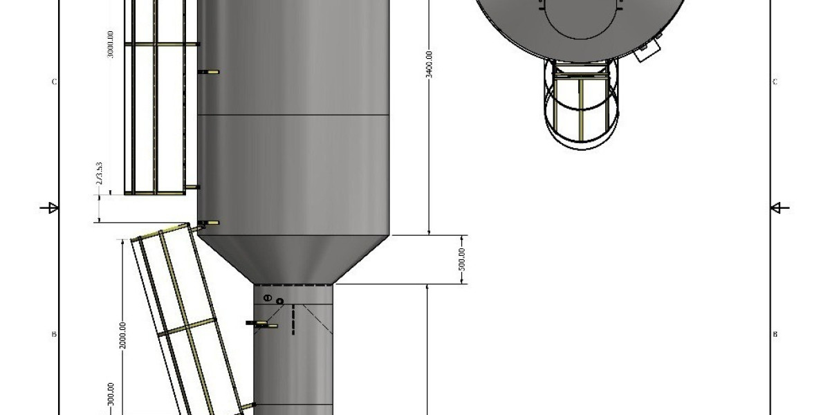 Fluted Column Elevated Storage Tank