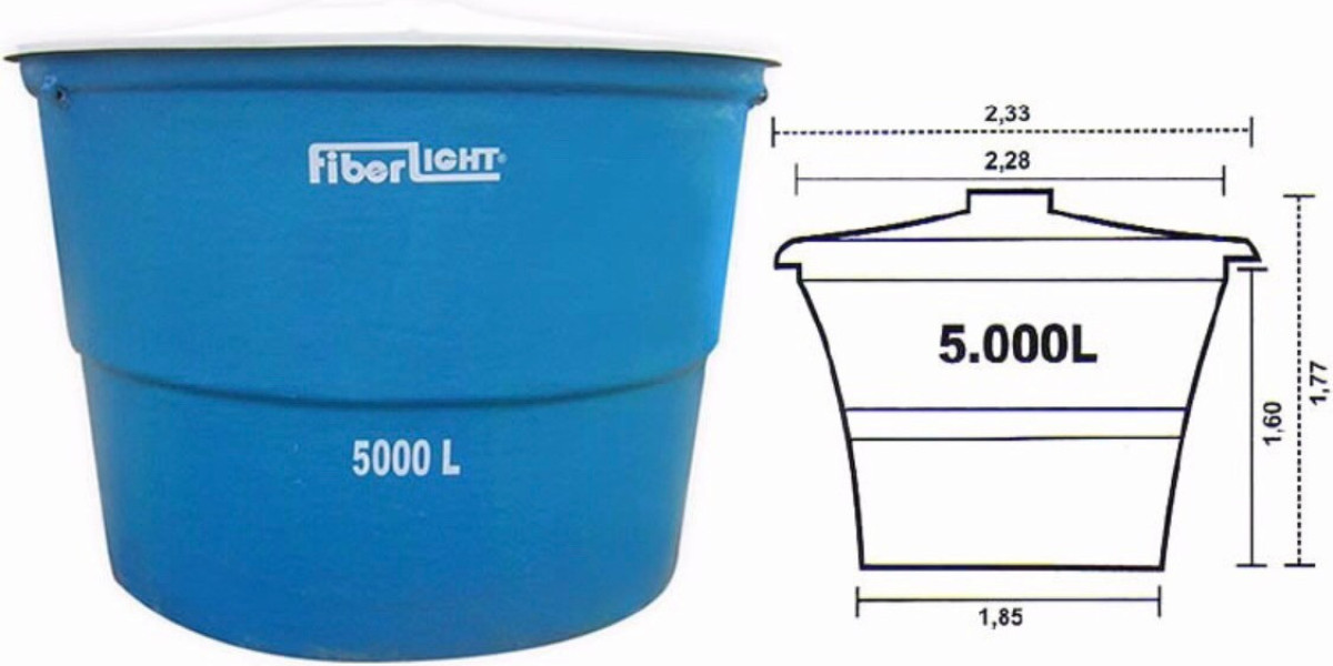 Tanque de agua 5000 Litros Almacenamiento de agua